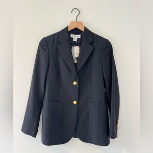 NWT Brooks Brothers Loro Piana Two Button Wool Blazer Navy Blue 2